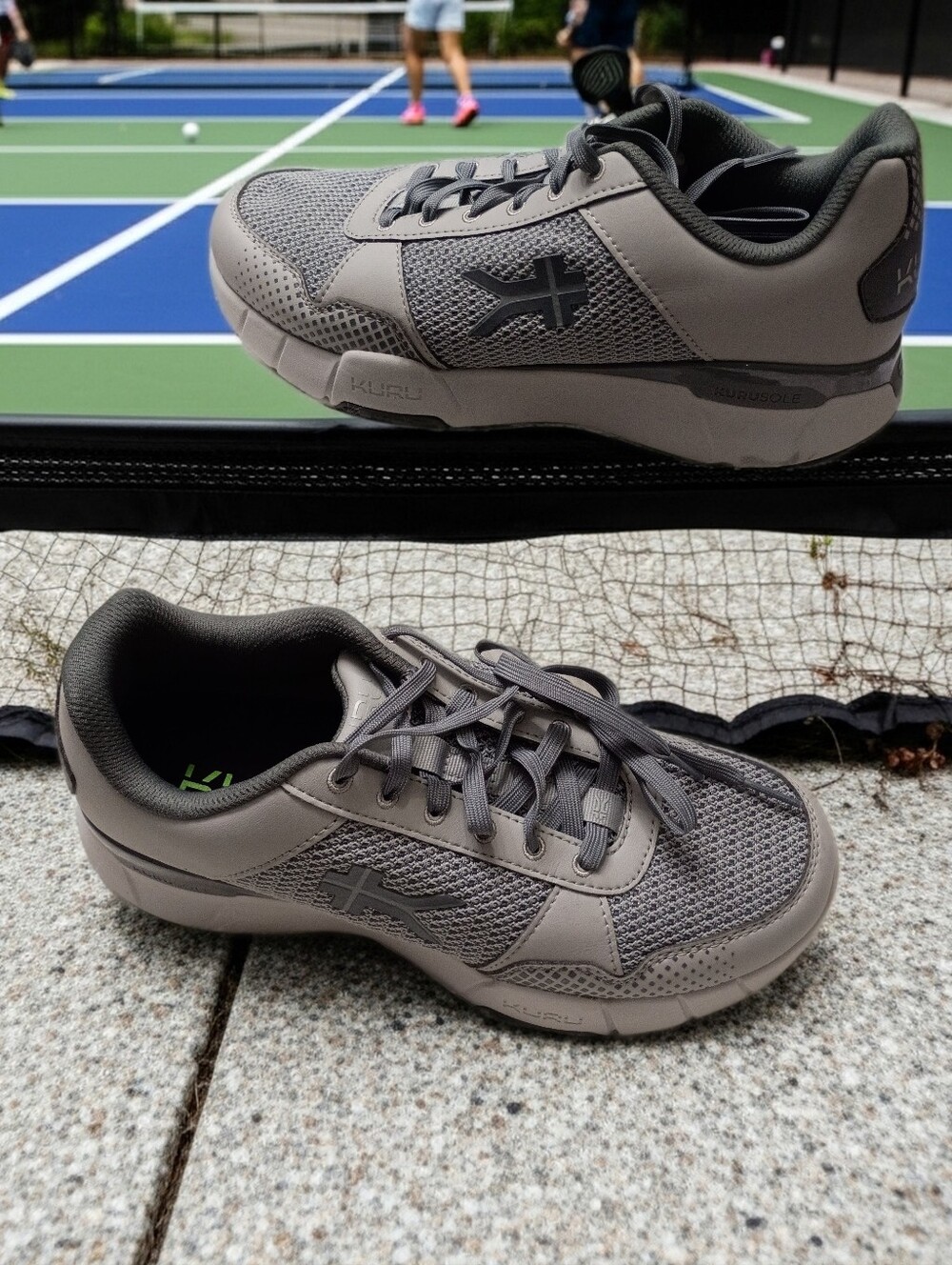 Kuru Quantum 2 Gray Plantar Fascitis Orthopedic Walking Work Shoes 8.5W